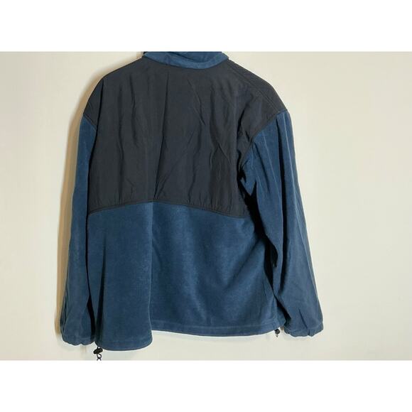 Columbia Jacket Men's Size XL Full Zip Denali Black Blue Collared Long Sleeve - Picture 5 of 6